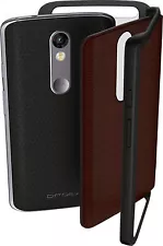 Motorola Flip Case for DROID Turbo 2 - Cognac Leather (Brown)