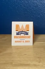Whataburger Day Table Tent 8/8/23-New
