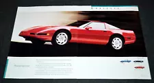 1991 CHEVY CORVETTE ORIGINAL DEALER SALES BINDER INSERT PRINT AD 91 (For: 1960 Chevrolet)