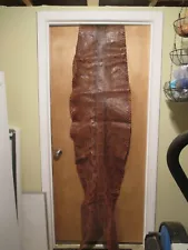 Genuine Python Snakeskin, roughly 10ftx2ft, Brown, slightly used