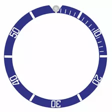 BEZEL INSERT ALUMINUM FOR VINTAGE TUDOR SUBMARINER WATCH 79090 79190 BLUE