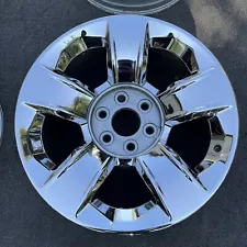 20 INCH WHEEL CHEVY SILVERADO TAHOE SUBURBAN 2014-2020 GENUINE OEM CHROME 5651 (For: 2020 Tahoe)