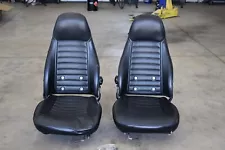 70-71 Datsun 240Z series 1 seat pair RH + LH OEM used black partial restored