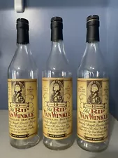 3 Empty Bottles of Pappy Van Winkle 10 Year Bourbon Empty Un rinsed