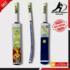 Tape Ball BAT Saki Cricket Adult Tennis Soft BALL dark blue Lion King BAT 2024