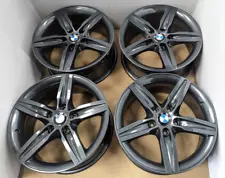 4x GENUINE GUNMETAL BMW 1 2 SERIES E81 E82 E87 E88 F20 F21 E46 17" ALLOY WHEELS