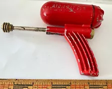 Vintage Red HILLER ATOMIC RAY GUN-Metal Water Gun