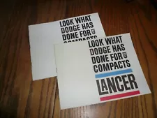 1961 Dodge Lancer Sales Brochure - Small Brochure - Vintage - Two for One Price