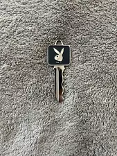 VINTAGE 60'S PLAYBOY CLUB METAL KEY BLANK BACK NO NUMBER HUGH HEFNER BUNNY