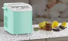 Countertop Bullet Ice Maker Portable Ice Machine with Ice Scoop 26lbs/24hr Green