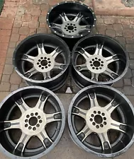 20x12 Fuel 2 piece wheels for Jeep (5 like new wheels)