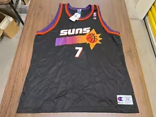 VTG Kevin Johnson Phoenix Suns Black Champion NBA Jersey - Sz. 52 - 2XL - NWT