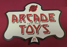 Arcade Sign - RED Arcade Cast Iron Toys