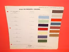 1958 PLYMOUTH BELVEDERE CONVERTIBLE FURY PLAZA SAVOY CUSTOM SUBURBAN PAINT CHIPS