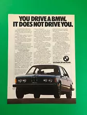 1977 BMW 320i ORIGINAL VINTAGE PRINT AD ADVERTISEMENT PRINTED