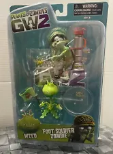 Diamond Select Toys Plants Vs Zombies GW2 Foot Soldier Zombie Figure + weed 2016