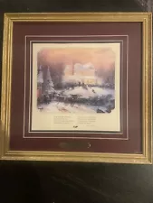 Thomas Kinkade Victorian Christmas II Accent Print with COA