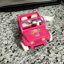 Kelly Power Wheels Jeep 1997 Barbie Doll Toy Pink Vintage Car