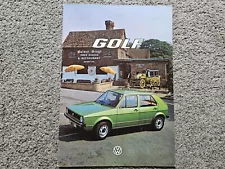 VOLKSWAGEN GOLF MK1 SALES BROCHURE 1976