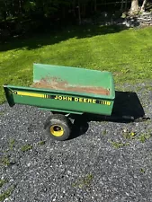 VINTAGE JOHN DEERE LAWN AND GARDEN, MOWER, TRACTOR MODEL 10 DUMP CART Rare