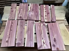 10 pc 3/4" EASTERN RED CEDAR Lumber Wood Juniper S2S FREE SHIPPING