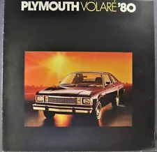 1980 Plymouth Volare Brochure Road Runner Duster Premier Sport Wagon Original 80