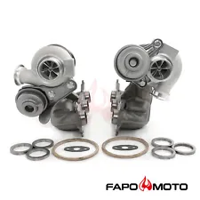 FAPO 750HP Twin Turbos TD04 17T for BMW N54 335i 335xi 335is E90 E92 E93 Upgrade (For: More than one vehicle)