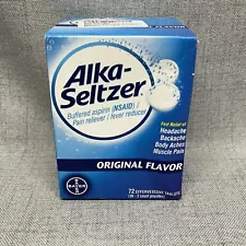 Alka-Seltzer Original Fast Relief Muscle Ache, 72 Effervescent Tablets BAYER