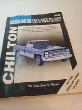 Chilton's 28622 (8577) Repair Manual for Chevrolet GMC Full Size Trucks 80 - 87