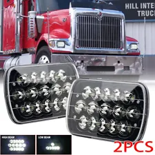 7x6" LED Headlights HI-LO For International 4700 4900 8100 9900 9900I IX Pair (For: 2000 4700LPX)