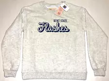 Kent State University Golden Flashes Light Gray Sweatshirt New! NWT Womens LARGE