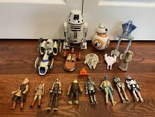 Star Wars Toy Lot - Action Figures and Ships