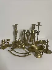 Solid Brass figurines lot of 13