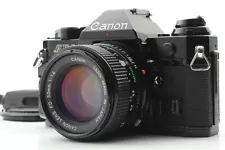 SALE![MINT]Canon AE-1 Program film Camera Black Body+NEW FD 50mm F1.4 From JAPAN