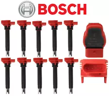 For Audi R8 V10 5.2L OEM Ignition Coil w/ connector 10pcs OEM Bosch 2010-2015 (For: Audi R8)