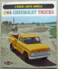 CHEVROLET TRUCKS 4 WHEEL DRIVE MODELS USA Sales Brochure For 1964