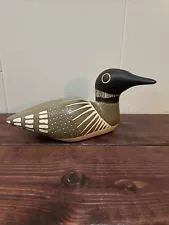 Vintage Strawberry Hill Pottery Large 9.25” Canadian Loon