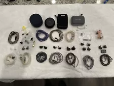 (Used) In Ear Monitor Lot- Over 8 Pairs With Ear-tips And Wires