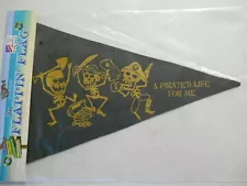 A Pirates Life For Me 12" x 18" Two Sided 200denier Polyester Pennant USA