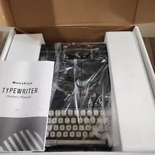 Maplefield Retro Manual Typewriter Black Vintage Styled