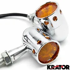 Chrome Turn Signals Light For Harley Davidson Dyna Glide Wide Glide FXDWG FXWG (For: 2008 Harley-Davidson Dyna)