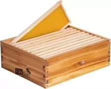 10-Frame Beehive Box Langstroth Medium Super Bee Box for Sale Wax Coated Bee