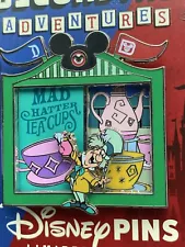 Disney Bicoastal Adventures Mad Hatter Teacups LE 8/12 Tea Cup WDW Ride Pin Noc