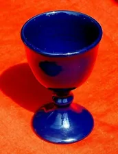 Decorative Deruta Ceramic Goblet Chalice Cup Cobalt Blue