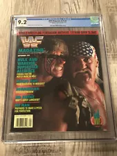 WWF WWE Magazine Hulk Hogan Ultimate Warrior September 1991 CGC GRADED 9.2