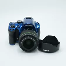 Pentax K30 DSLR Camera with 18-55mm AL WR Lens Kit (Blue) *USED*