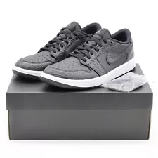 DD9315-003 Nike Air Jordan 1 Low Golf Black Crocodile Skin Iron Grey (Men's)