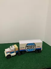 Vintage U-Haul Movers World Van Lines Diecast Truck And Trailer