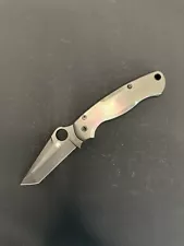 Spyderco Para Military 2 Tanto Black S30V Oil Slick Titanium