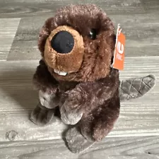 Wild Republic BEAVER 8" Plush Cuddlekins Brown Sitting Stuffed Animal (NEW)